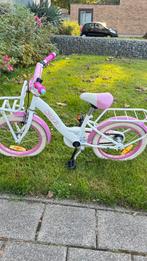 Kiddie - kinderfietsje - roze met wit - voordrager - 16 inch, Ophalen, Gebruikt, Minder dan 16 inch, Kiddie