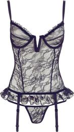 Cotelli Colletion Jarretel Body maat 75B/S Zwart (542), Kleding | Dames, Cotelli Collection, Ophalen of Verzenden, Zwart, Body of Korset