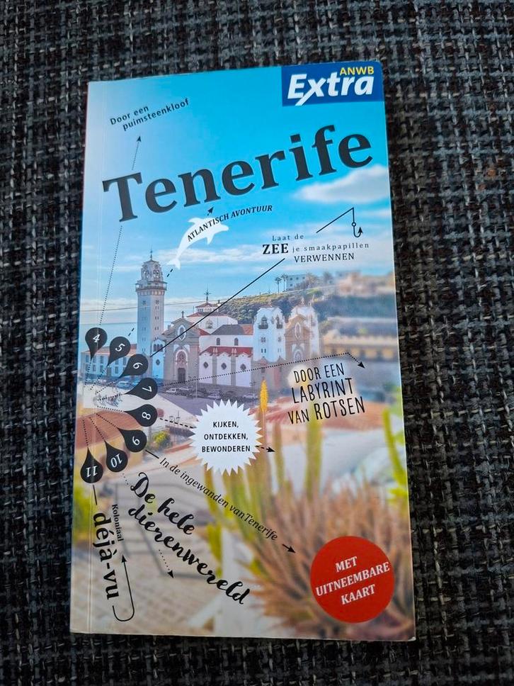 Tenerife Reisgids ANWB Extra - Ontdek het eiland!, Boeken, Reisgidsen, Zo goed als nieuw, Reisgids of -boek, Europa, ANWB, Ophalen of Verzenden