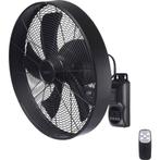 Wandventilator Ø 45 cm, met afstandsbediening, zwart, Ophalen, Ventilator met afstandsbediening, Zo goed als nieuw, Overige