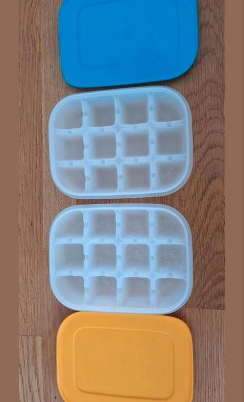 IJsblokkendoosjes Tupperware, Huis en Inrichting, Keuken | Tupperware, Zo goed als nieuw, Oranje, Ophalen of Verzenden
