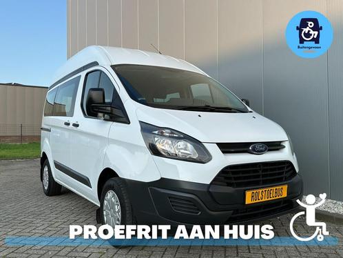 Ford Transit Custom Rolstoelbus (Airco) Rolstoel Voorin Rols, Auto's, Bestelauto's, Bedrijf, Te koop, Aangepast voor mindervaliden
