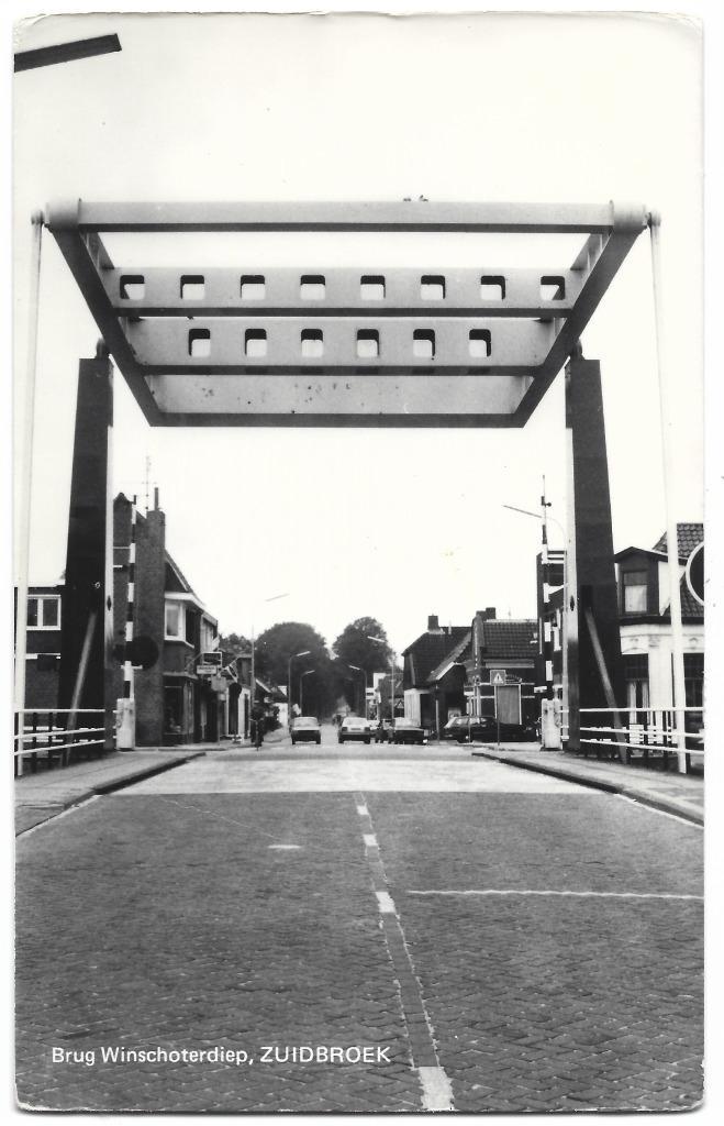 Zuidbroek, Brug Winschoterdiep, Verzamelen, Ansichtkaarten | Nederland, Ongelopen, Groningen, 1980 tot heden, Verzenden