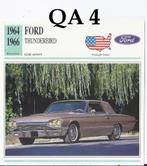 Qa4 autokaart ford thunderbird 1964/1966, Verzenden, Zo goed als nieuw, Auto's