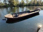 Koolvlet Praam - Stalen Boot Sabb diesel 1 cilinder, Watersport en Boten, Ophalen, Gebruikt, Staal, Binnenboordmotor