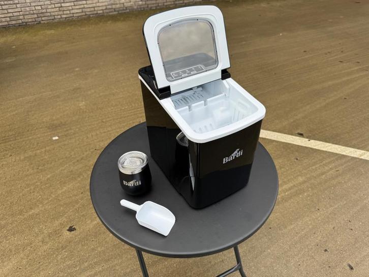 Bardi 2L Deluxe IJsblokjesmachine Inclusief Luxe Thermosbeke, Witgoed en Apparatuur, IJsmachines, Zo goed als nieuw, Zelfvriezend