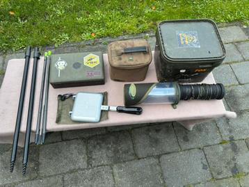 Korda tacklebox en tas, fox emmer. Distance sticks, toaster beschikbaar voor biedingen