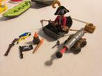 Playmobil piraat in bootje  met kanon, Ophalen of Verzenden