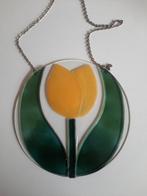 glazen raamhanger met gele tulp ~vintage ~, Huis en Inrichting, Woonaccessoires | Overige, Ophalen of Verzenden, Zo goed als nieuw