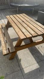 Picknick tafel, Tuin en Terras, Picknicktafels, Ophalen, Zo goed als nieuw, Rechthoekig, Hout