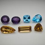 Citrine Amethist Topaas 7 stuks Edelstenen 103.57 karaat, Ophalen of Verzenden, Nieuw