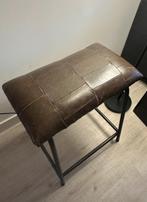 Kruk met leer pianokruk vintage, Ophalen of Verzenden, Zo goed als nieuw, Hout
