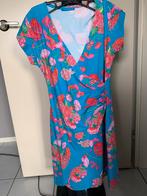 Lien en giel jurkje  zgan maat l, Ophalen, Zo goed als nieuw, Boven de knie