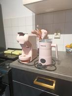 Create roze koffiezetapparaat met melkschuimer, Witgoed en Apparatuur, Ophalen, Gebruikt, Koffiemachine