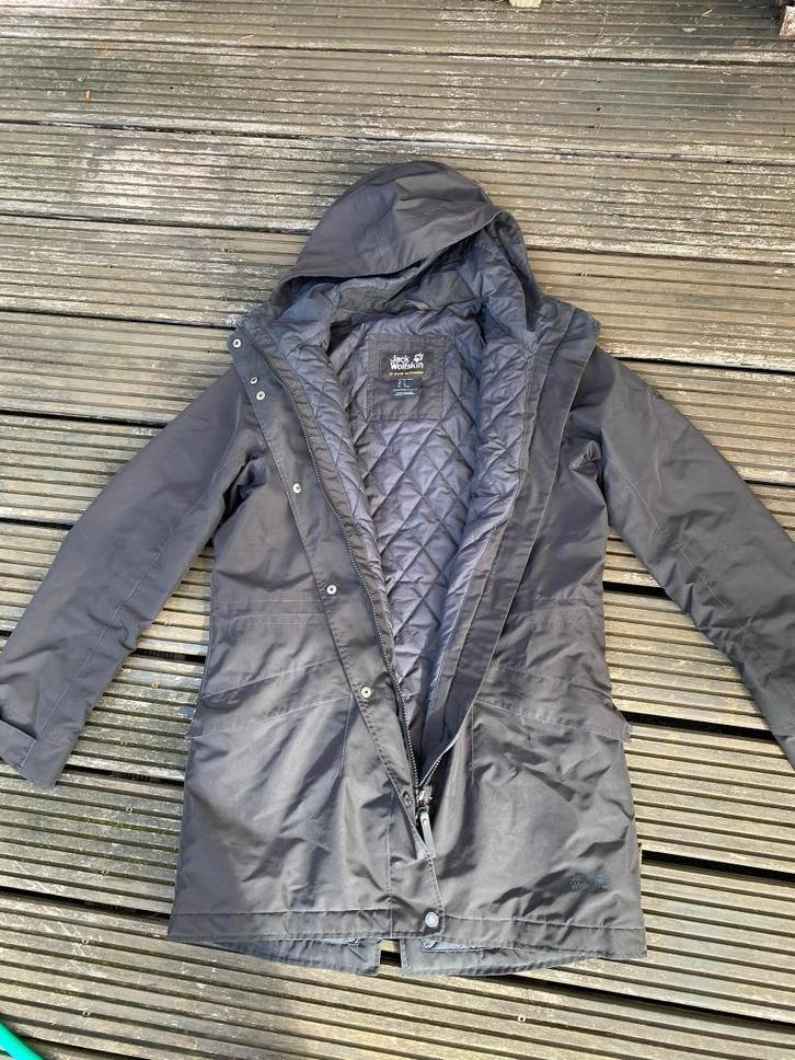 Jas Jack Wolfskin waterafstotende parka herfst maat M, Kleding | Dames, Jassen | Winter, Zo goed als nieuw, Maat 38/40 (M), Zwart