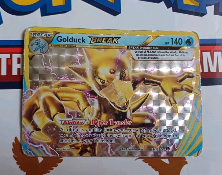 Golduck Break 18/122 played, Hobby en Vrije tijd, Verzamelkaartspellen | Pokémon, Gebruikt, Losse kaart, Ophalen of Verzenden