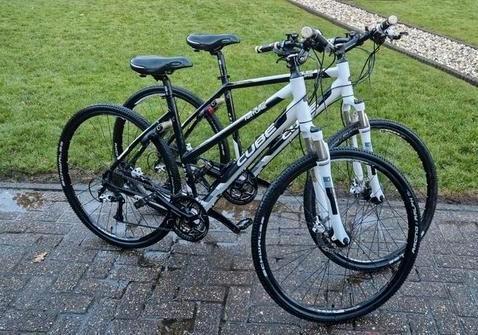 Cube nature hybride mooie set dames + herenfiets, Fietsen en Brommers, Fietsen | Heren | Sportfietsen en Toerfietsen, Gebruikt