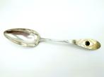 Zilveren lepel met granaat, Erdmann, Wilster, 1830, Verzenden, Zilver