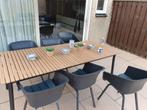 Tuintafelset, Tuin en Terras, Tuintafels, Ophalen, Zo goed als nieuw, Rechthoekig, Hout