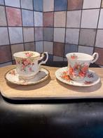 2 Royal Albert kop en schotel,Collage Garden,Centennial rose, Ophalen of Verzenden