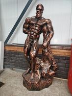 Bodybuilder beeld brons kleur 115 cm, Antiek en Kunst, Ophalen of Verzenden