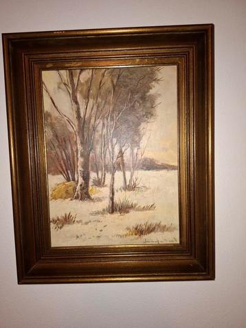 Winterlandschap Schilderij beschikbaar voor biedingen