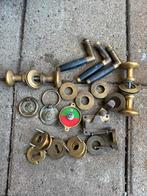 Vintage retro deurbeslag messing, Ophalen of Verzenden, Gebruikt, Koper of Messing, Klink of Kruk