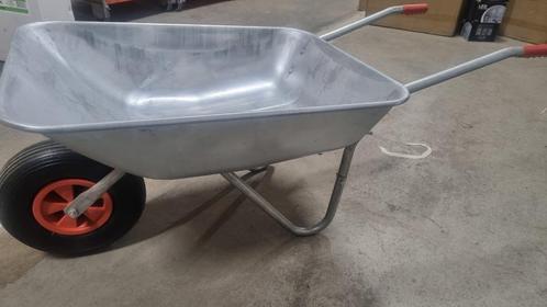 Kruiwagen 65 Liter - Gegalvaniseerd Staal - 80KG Laadvermoge, Tuin en Terras, Kruiwagens, Nieuw, Handmatig, Eenwielig, Ophalen