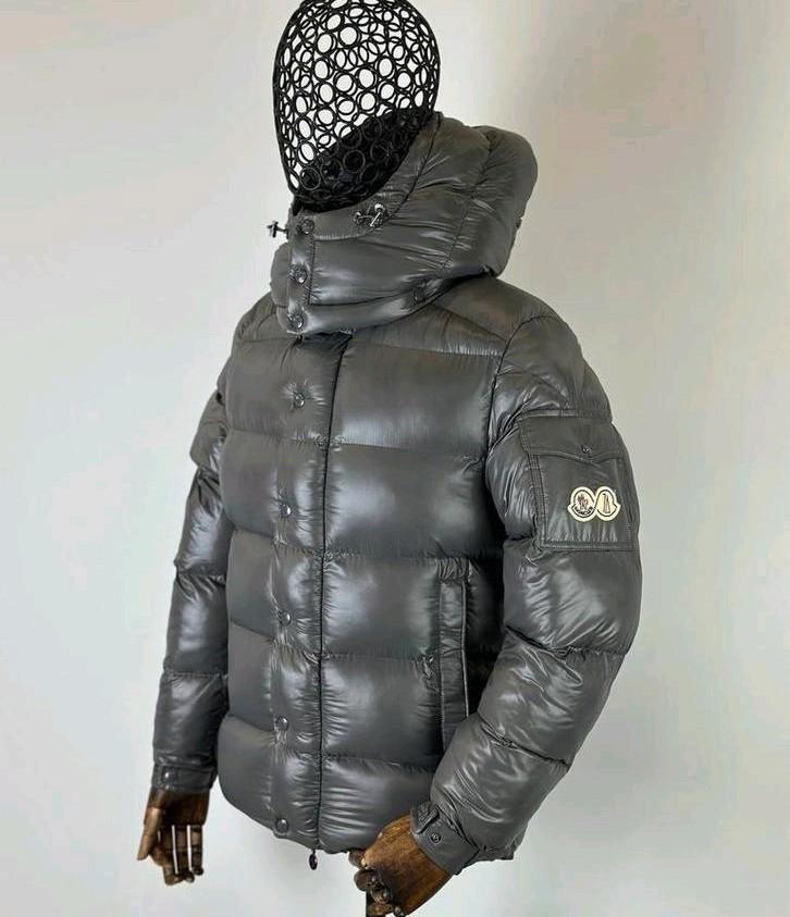 Moncler Maya winterjas GRIJS, Kleding | Heren, Jassen | Winter, Zo goed als nieuw, Zwart, Ophalen of Verzenden
