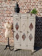 Vintage Franse lockerkast locker 1950' (2), Ophalen, Gebruikt, 50 tot 100 cm, Metaal