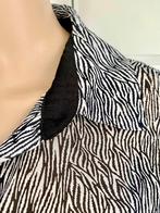 H153 Expresso maat 38=M blouse top wit/zwart, Expresso, Maat 38/40 (M), Ophalen of Verzenden, Wit