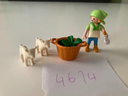 Playmobil 4674 Meisje met Geitjes, Kinderen en Baby's, Speelgoed | Playmobil, Gebruikt, Complete set, Ophalen of Verzenden