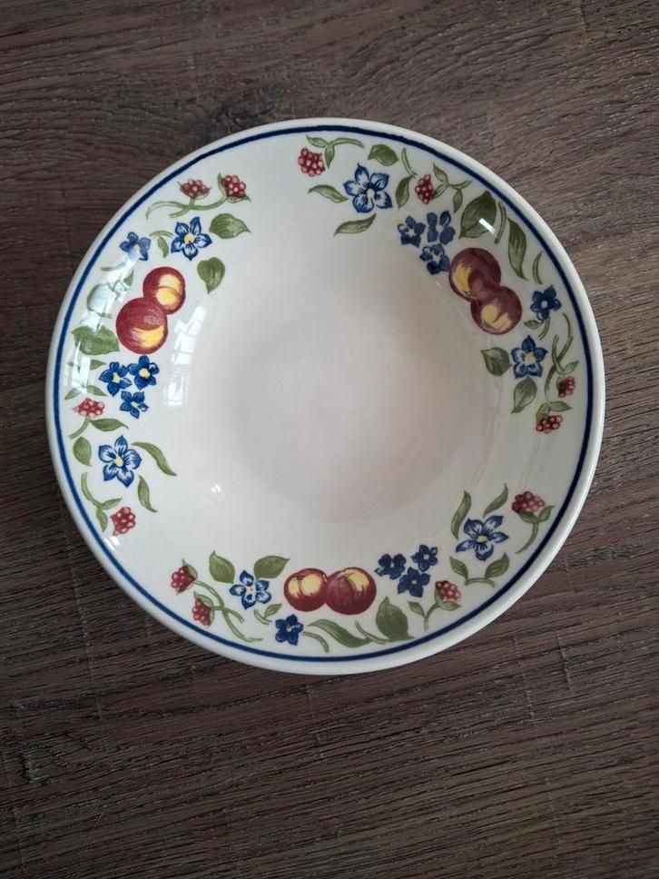 Churchill Schaal met Fruitmotief, Huis en Inrichting, Keuken | Servies, Gebruikt, Kom(men), Overige stijlen, Aardewerk, Ophalen of Verzenden