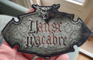 Efteling vinyl sticker Danse Macabre 14x9cm beschikbaar voor biedingen