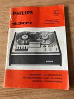 Gebruiksaanwijzing Philips bandrecorder 4307, Audio, Tv en Foto, Bandrecorders, Verzenden