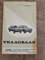 opel manta  en ascona vraagbaak, Ophalen of Verzenden