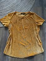 Oker gele zomer t shirt fluweel, Kleding | Dames, Ophalen of Verzenden, Zo goed als nieuw, Maat 46/48 (XL) of groter, Korte mouw