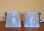Twee vintage, design tafellampen IKEA. Ice cube, Huis en Inrichting, Lampen | Tafellampen, Ophalen of Verzenden, IKEA