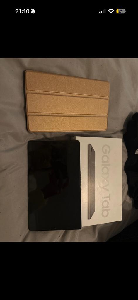 Samsung Galaxy Tab A7 Lite Grijs + Hoes, Computers en Software, Android Tablets, Gebruikt, Wi-Fi, 8 inch, 32 GB, Uitbreidbaar geheugen