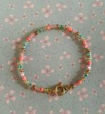 Zelfgemaakt armbandje, Ophalen of Verzenden, Nieuw, Met bedels of kralen