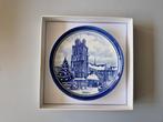 Nieuw Delftsblauw bord Kerk van Zaltbommel Kerst tafereel, Antiek en Kunst, Ophalen of Verzenden