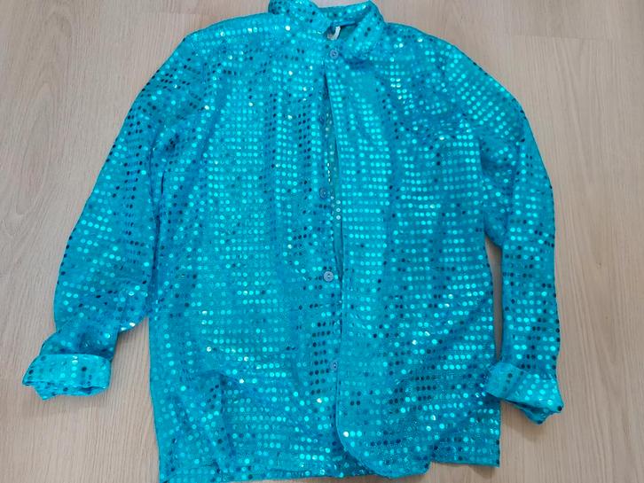 Glitter blouse. Maat 164.  Zgan, Kinderen en Baby's, Kinderkleding | Maat 164, Zo goed als nieuw, Jongen of Meisje, Overhemd of Blouse