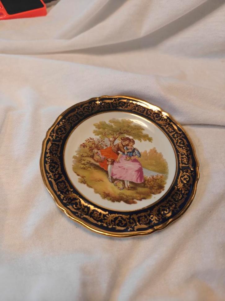 Fragonard Bord 22k Goud, Antiek en Kunst, Antiek | Porselein, Ophalen of Verzenden