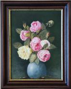 Emile Geudens (1926-2011) - Stilleven met rozen, Antiek en Kunst, Ophalen of Verzenden