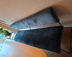 Eetkamerbank  210cm 4 personen velvet blauw, Ophalen, 125 tot 150 cm, Zo goed als nieuw, Metaal