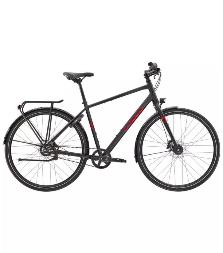 Trek herenfiets district 3 riem aandrijving, Fietsen en Brommers, Fietsen | Heren | Herenfietsen, Zo goed als nieuw, Overige merken