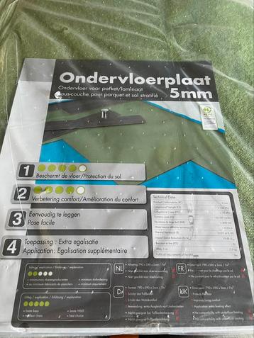 Ondervloerplaat 5mm - 11 stuks beschikbaar voor biedingen