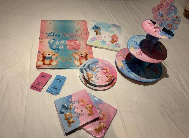 Gender Reveal Versiering Beertjes Thema, Hobby en Vrije tijd, Feestartikelen, Zo goed als nieuw, Ophalen