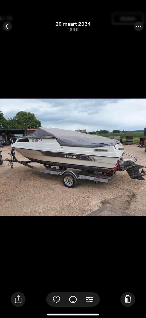 Renken boot 2.8 TDI opknapper, Watersport en Boten, Motorboten en Motorjachten, Gebruikt, Staal, Diesel, Ophalen of Verzenden