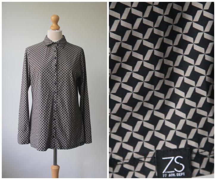 Zoso - nieuwstaat Lucy blouse / grijs zwart / maat L, Kleding | Dames, Blouses en Tunieken, Zo goed als nieuw, Maat 42/44 (L)